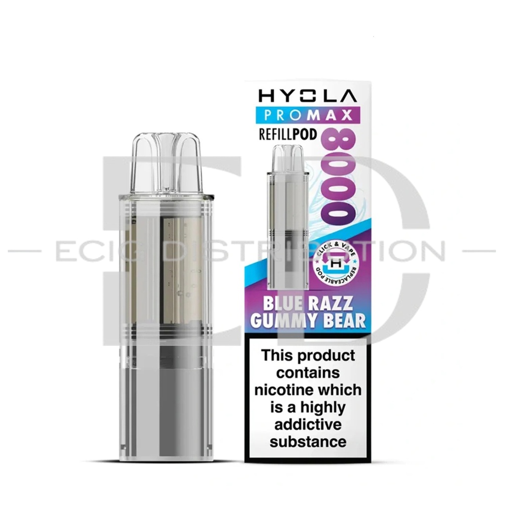 Hyola Promax 8K Refillable Pod - Blue Razz Gummy Bear