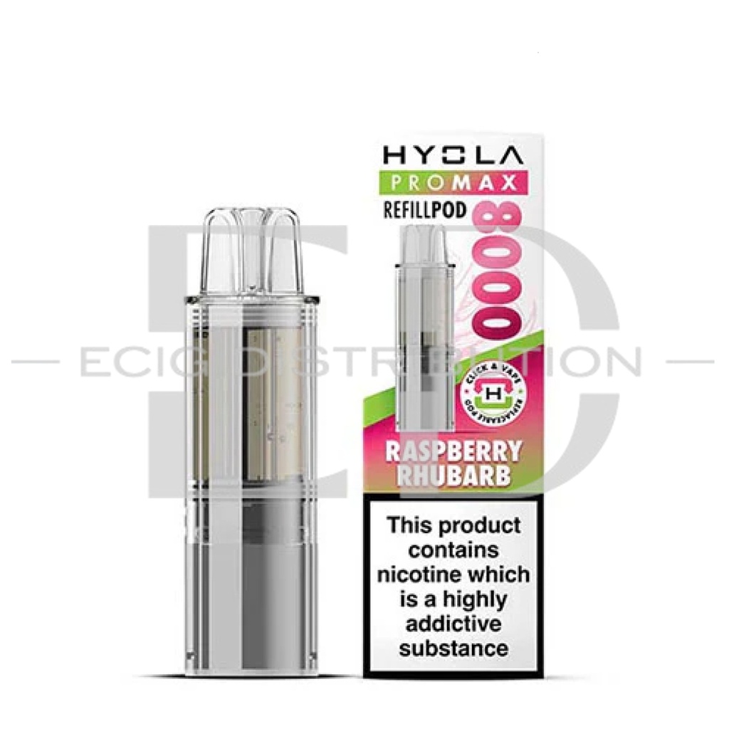 Hyola Promax 8K Refillable Pod - Raspberry Rhubarb