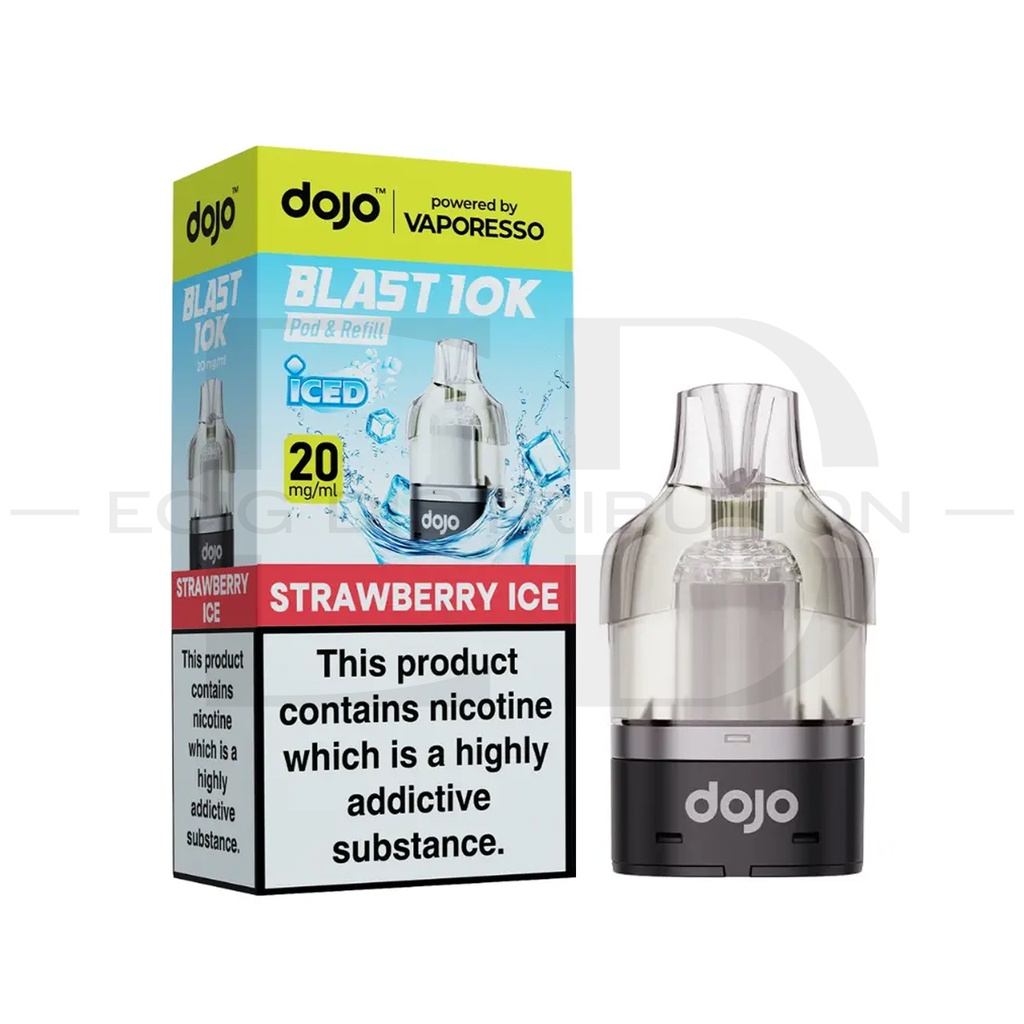 Vaporesso Dojo Blast 10/30K Refillable Pod - Strawberry Ice 20MG