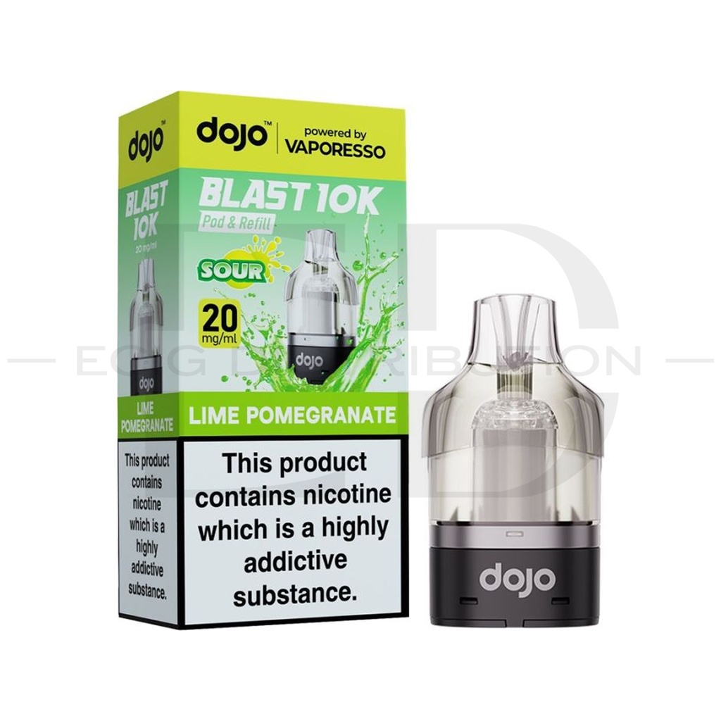 Vaporesso Dojo Blast 10/30K Refillable Pod - Lime Pomegranate 20MG