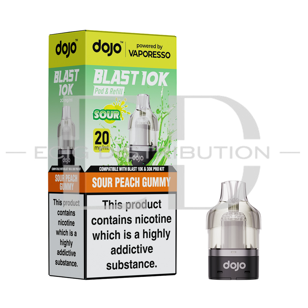 Vaporesso Dojo Blast 10/30K Refillable Pod - Sour Peach Gummy 20MG