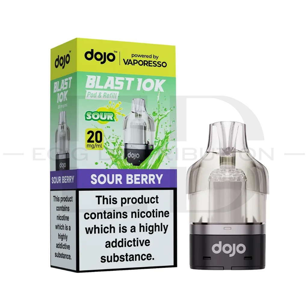 Vaporesso Dojo Blast 10/30K Refillable Pod - Sour Berry 20MG