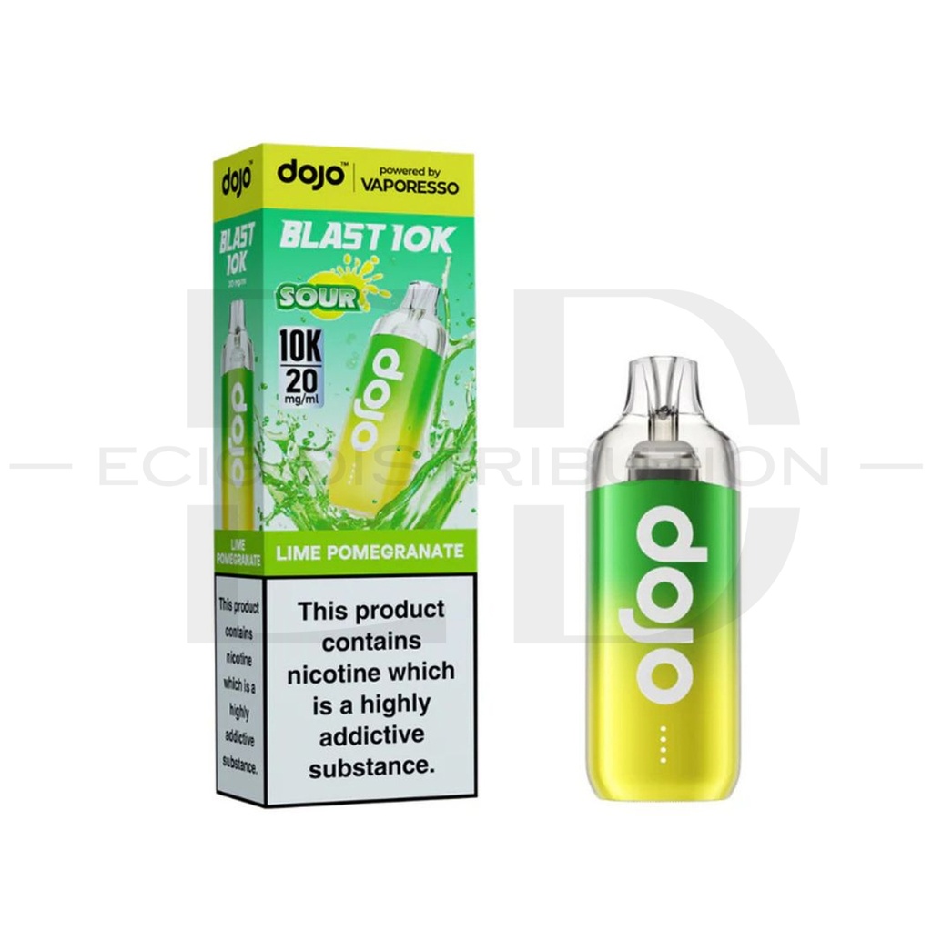 Vaporesso Dojo Blast 10K Pod Kit - Lime Pomegranate 20MG