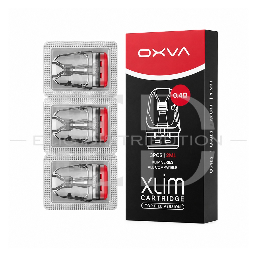 Oxva Xlim Top Fill Refillable Pod 3Pcs/Pack - 0.4 Ohm ..