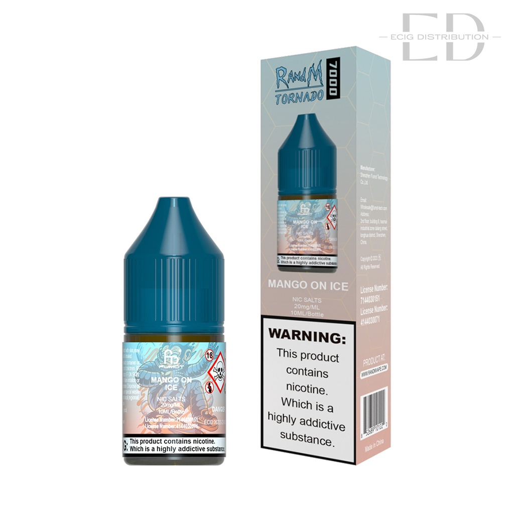 Fumot RandM Nic Salts - Mango On Ice 20MG