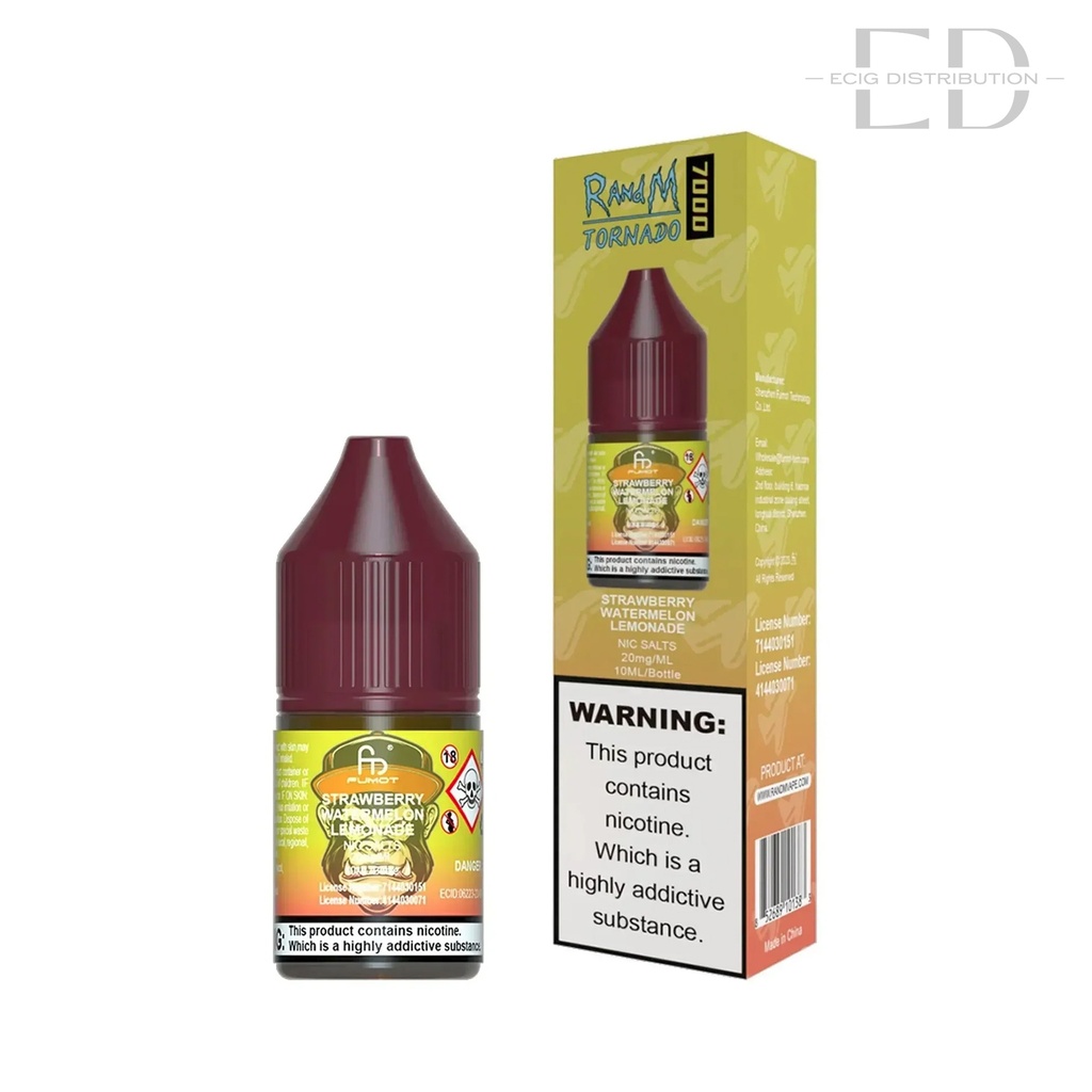 Fumot RandM Nic Salts - Strawberry Watermelon Lemonade 20MG