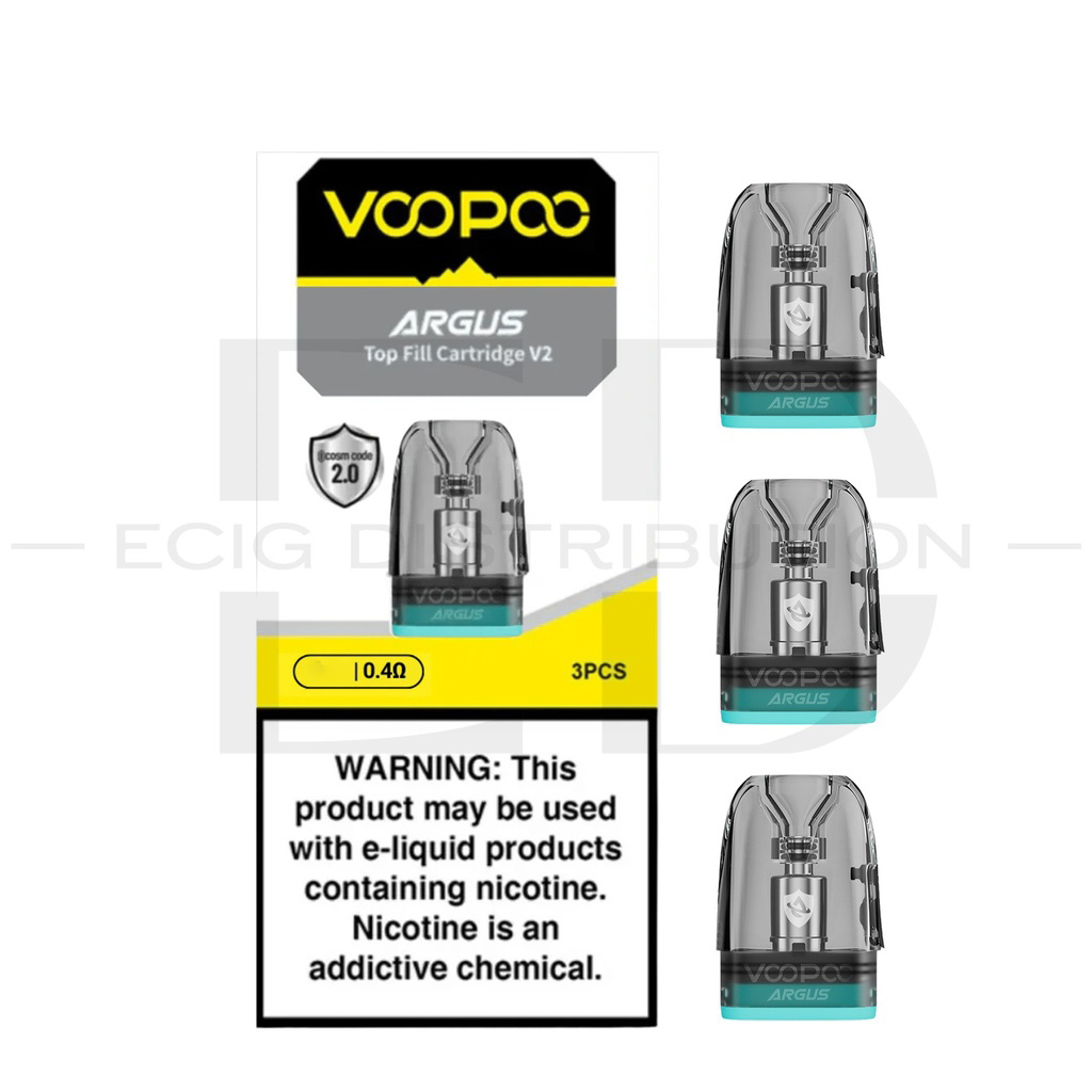 Voopoo Argus Top Fill V2 Refillable Pod 3Pcs/Pack - 0.4 Ohm ..