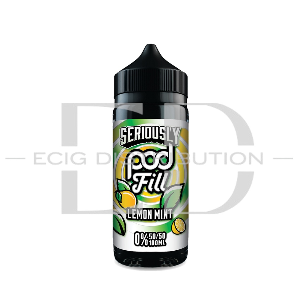 Doozy Seriously Pod Fill 100ML 50/50 - Lemon Mint 0MG