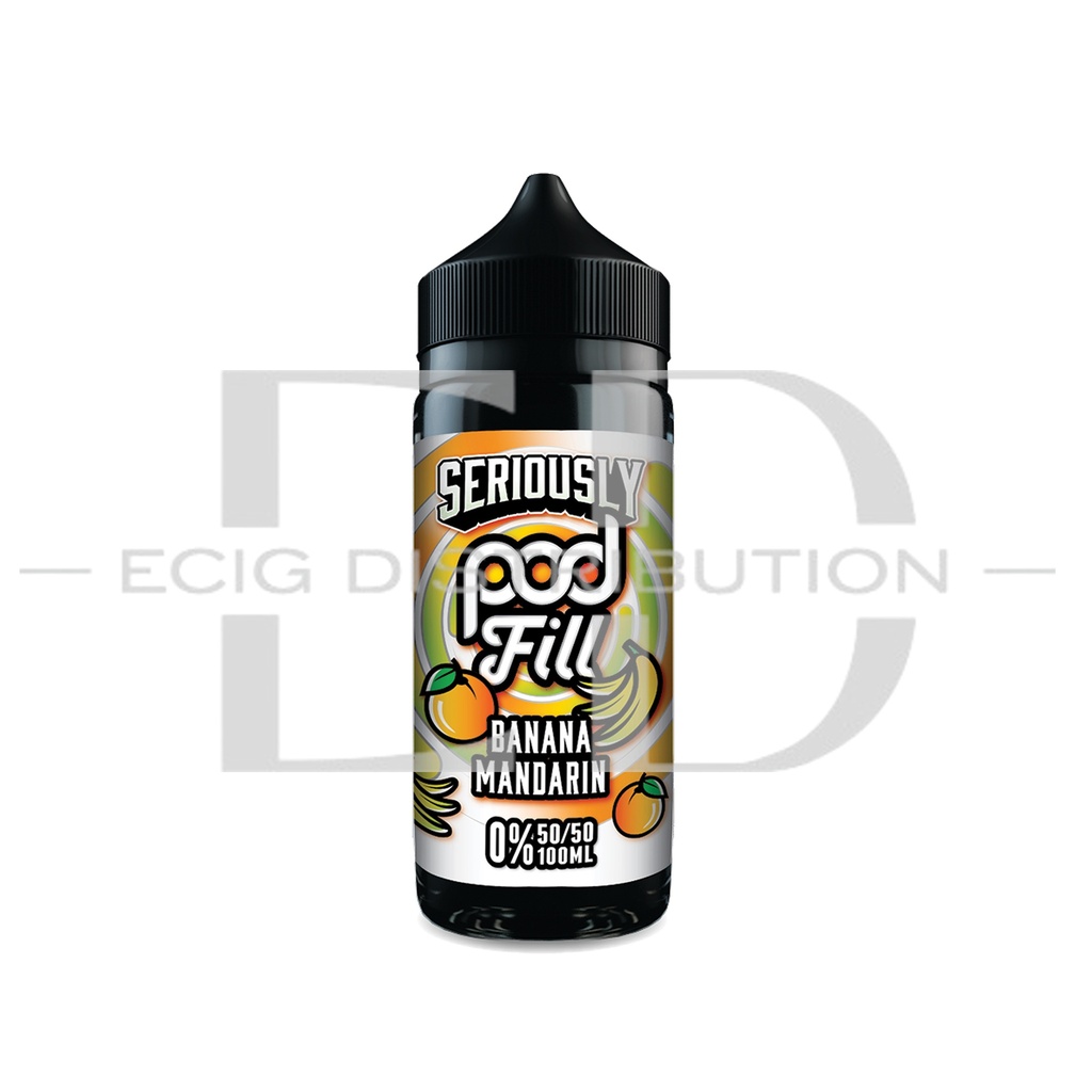 Doozy Seriously Pod Fill 100ML 50/50 - Banana Mandarin 0MG