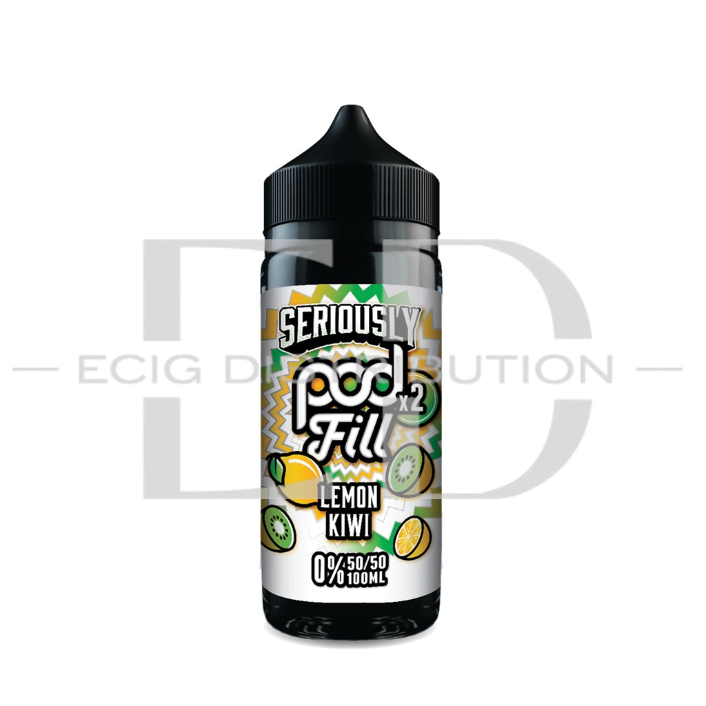 Doozy Seriously Pod Fill 2 100ML 50/50 - Lemon Kiwi 0MG