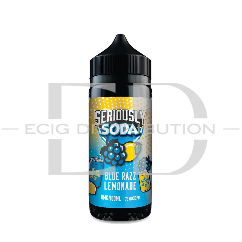 Doozy Seriously Soda 100ML 70/30 - Blue Razz Lemonade 0MG