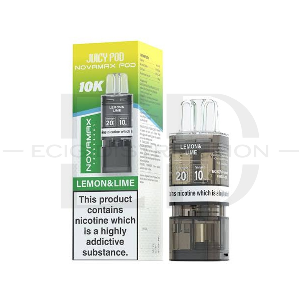 Juicy Pod Novamax 10K Refillable Pod - Lemon Lime