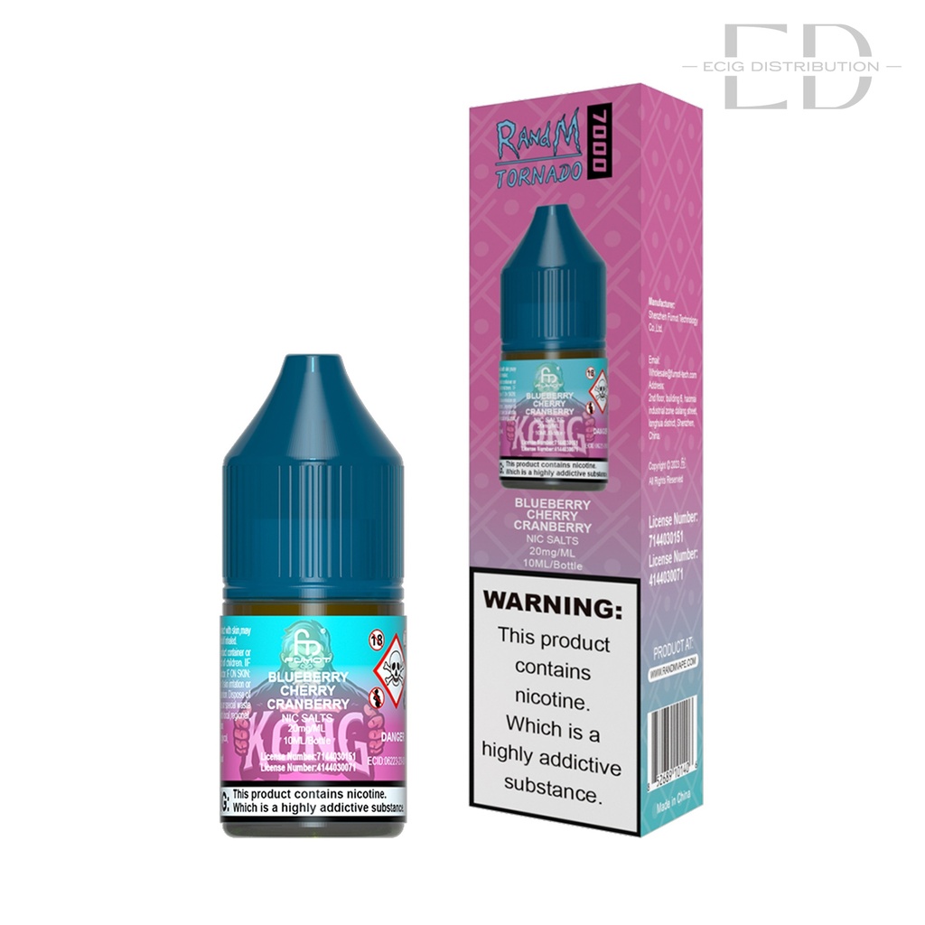 Fumot RandM Nic Salts - Blueberry Cherry Cranberry 20MG
