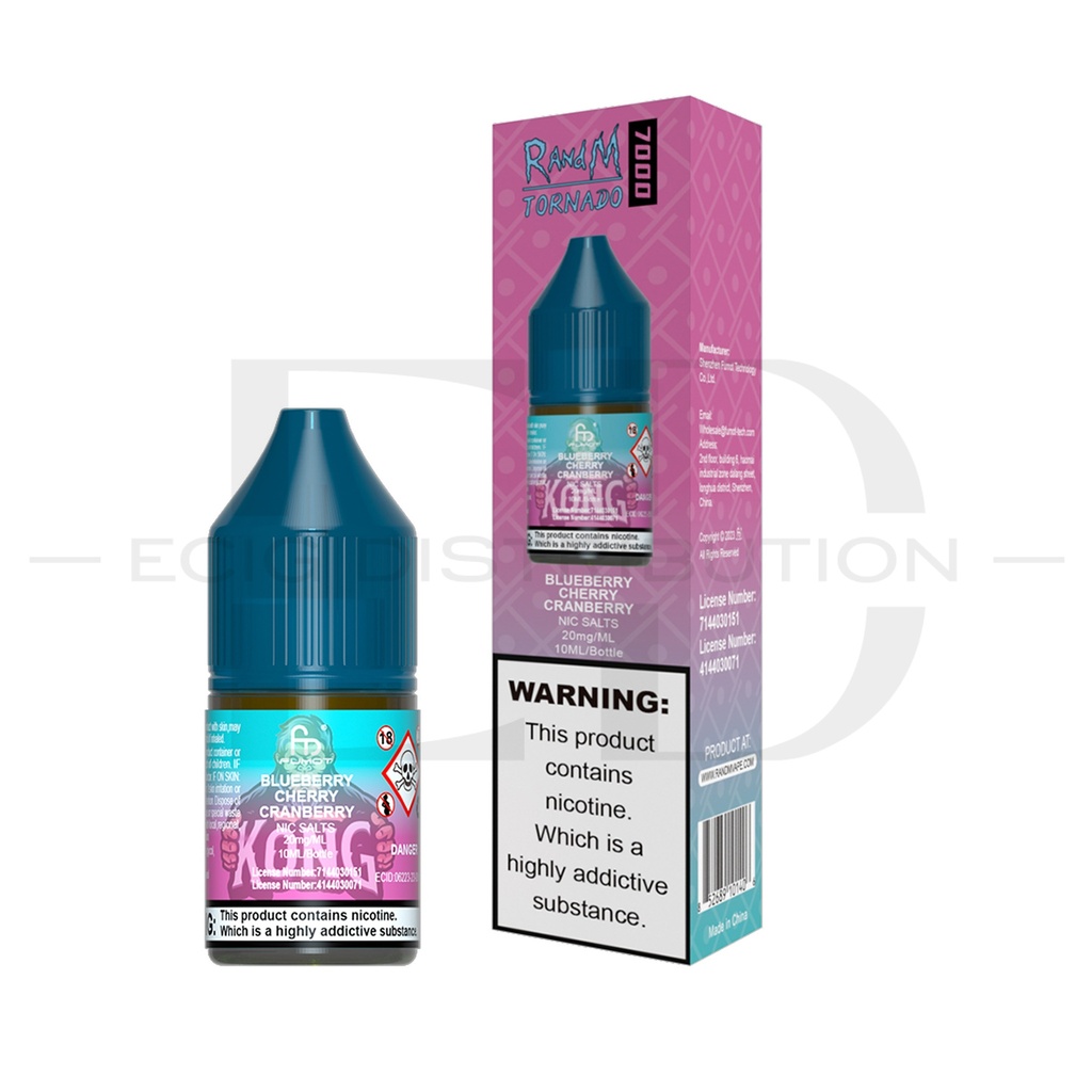 Fumot RandM Nic Salts - Blueberry Cherry Cranberry 20MG