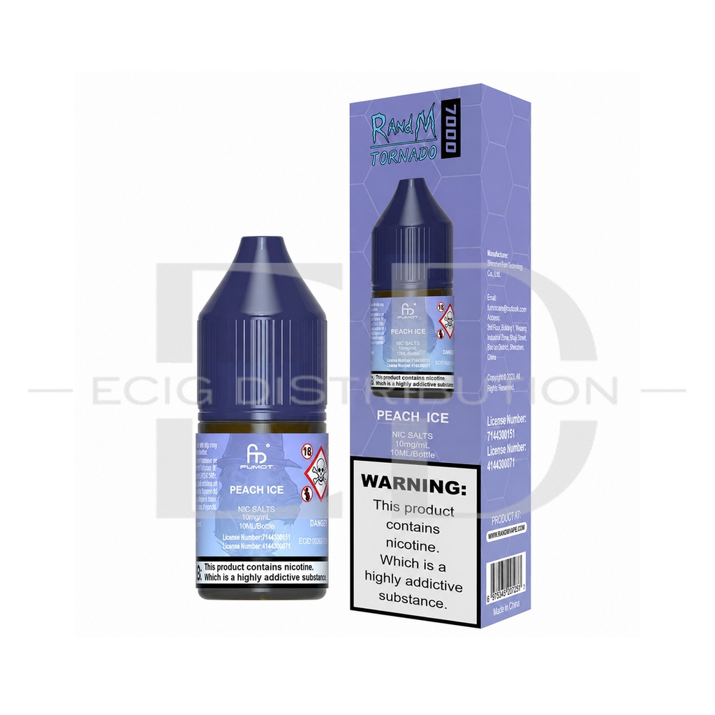 Fumot RandM Nic Salts - Peach Ice 10MG