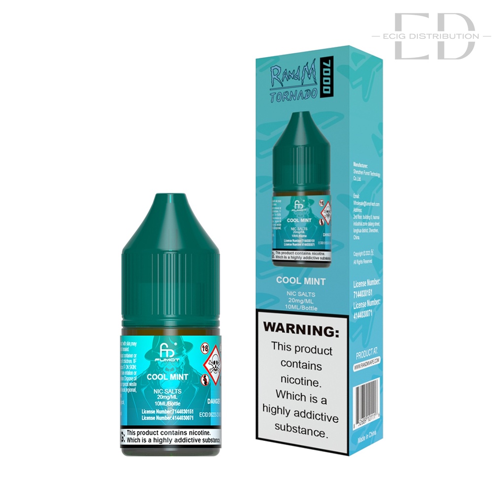 Fumot RandM Nic Salts - Cool Mint 20MG