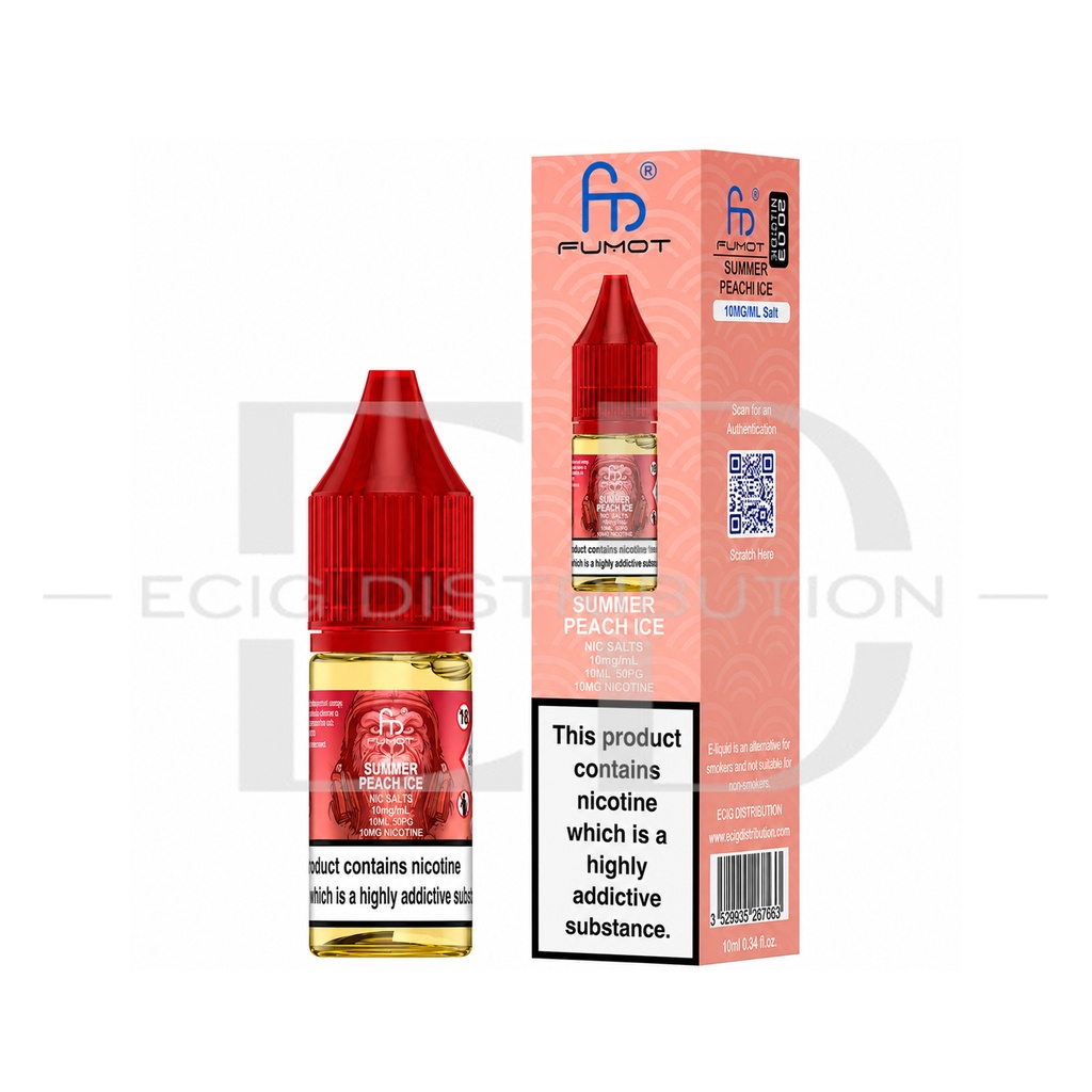 Fumot RandM Nic Salts - Summer Peach Ice 10MG