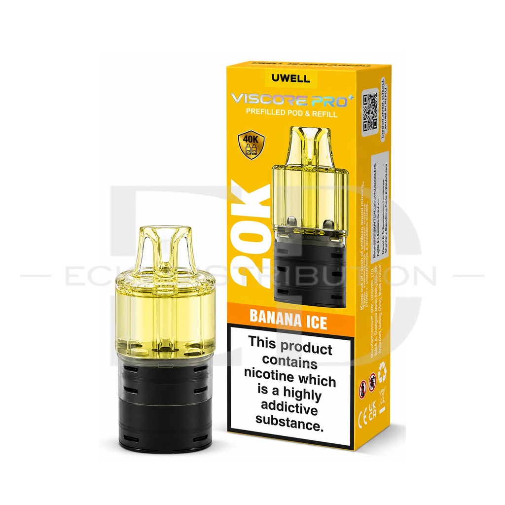 Uwell Viscore Pro+ Refillable Pod - Banana Ice 20MG