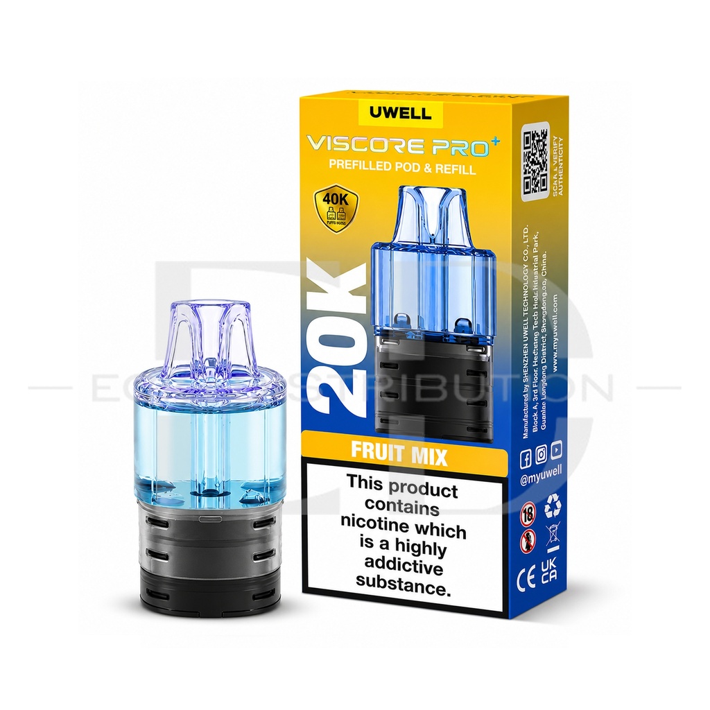 Uwell Viscore Pro+ Refillable Pod - Fruit Mix 20MG