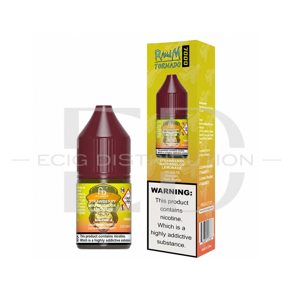 Fumot RandM Nic Salts - Strawberry Watermelon Lemonade 10MG