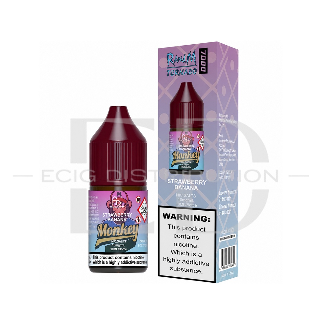 Fumot RandM Nic Salts - Strawberry Banana 10MG