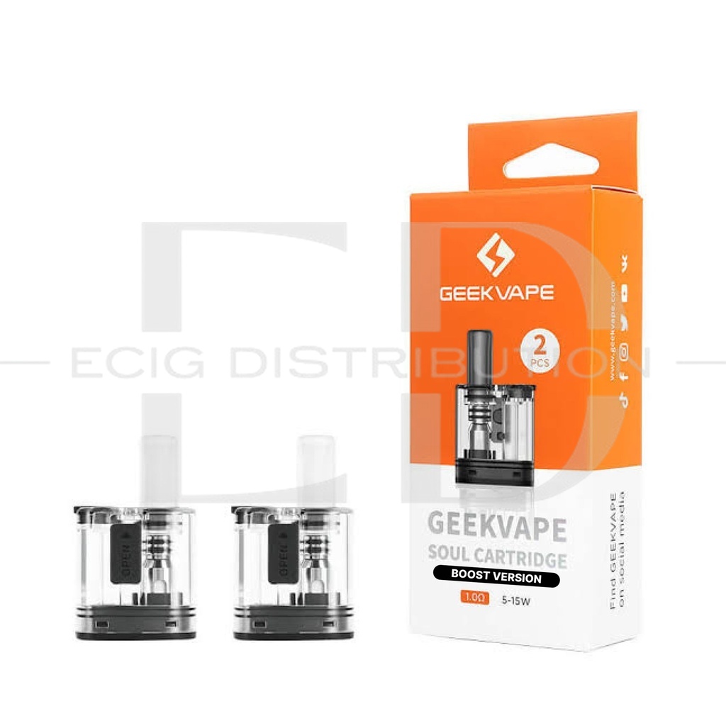 Geekvape Soul Cartridge Refillable Pod Boost Version 2Pcs/Pack - 1.0 Ohm