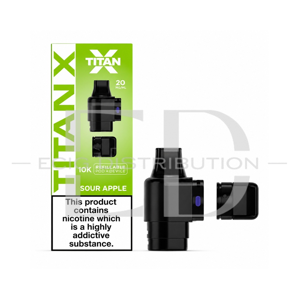 Titan X Refillable Pod - Sour Apple