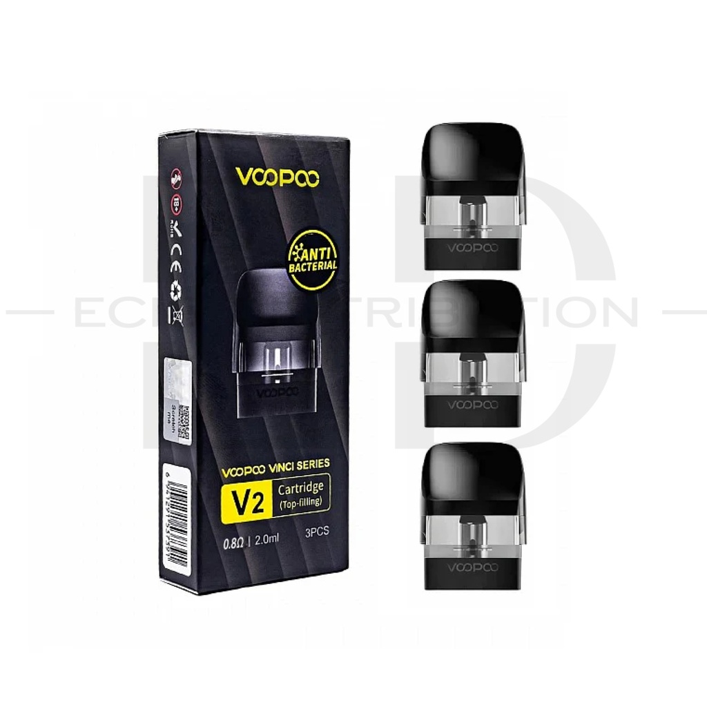 Voopoo Vinci Series V2 Refillable Pod 3Pcs/Pack - 0.8 Ohm