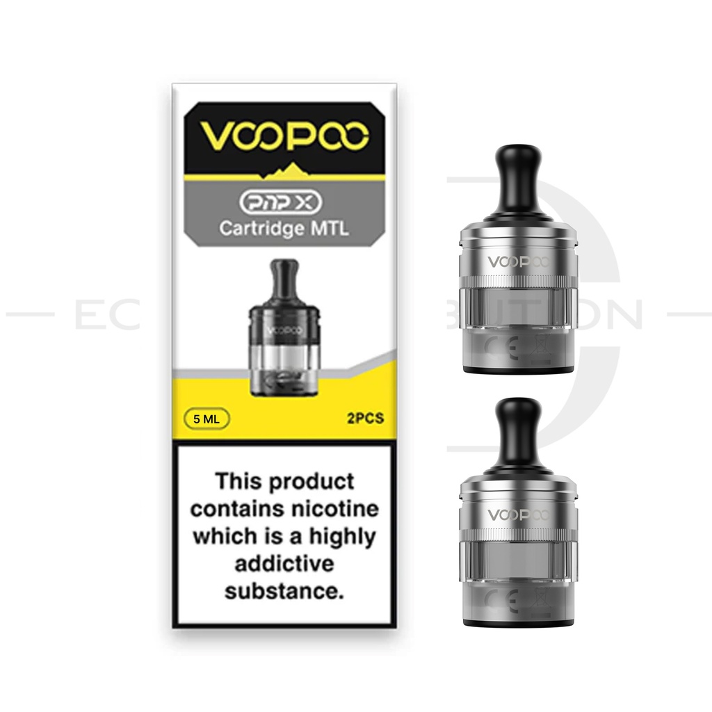 Voopoo PNP X MTL Refillable Pod 2Pcs/Pack - Silver XL