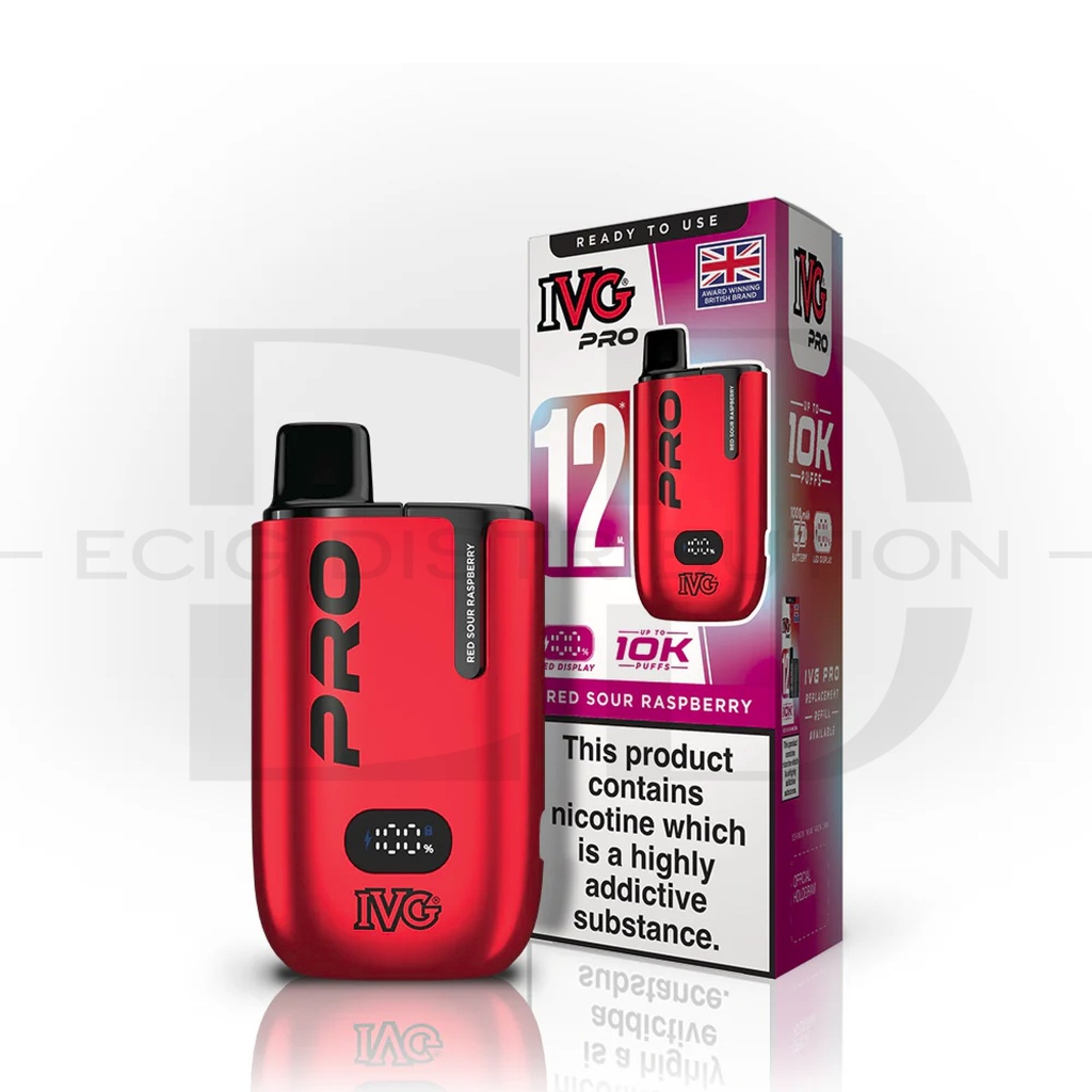 IVG Pro 12 Pod Kit - Red Sour Raspberry 20MG