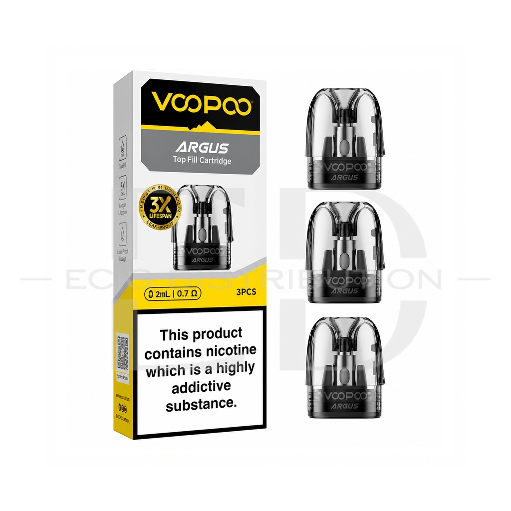 Voopoo Argus Top Fill Refillable Pod 3Pcs/Pack - 0.7 Ohm