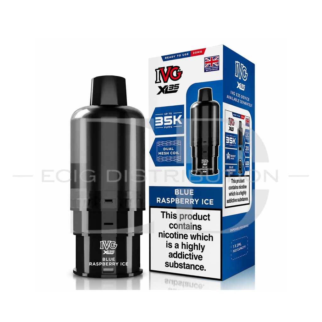 IVG XL 35 Refillable Pod - Blue Raspberry Ice 20MG