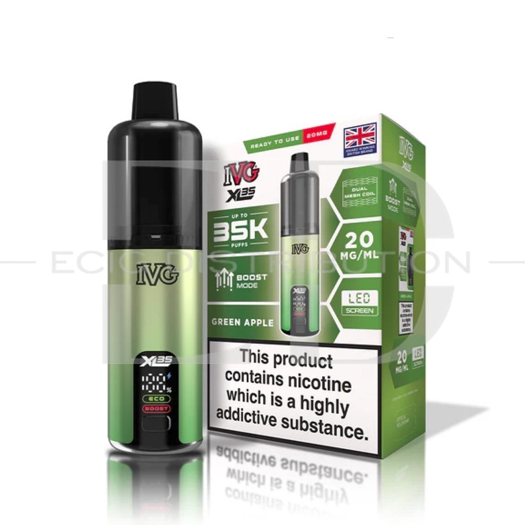 IVG XL 35 Pod Kit - Green Apple 20MG