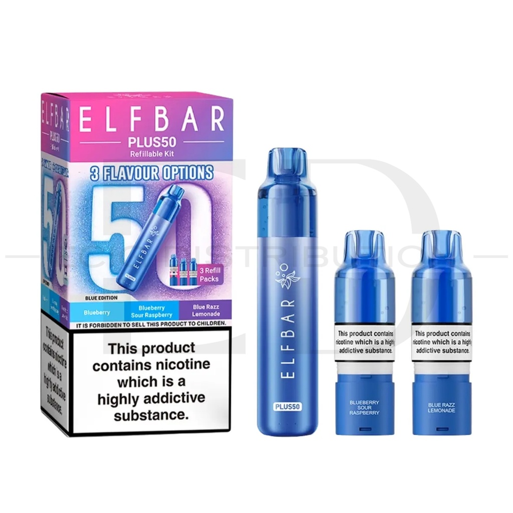 Elfbar Plus50 Pod Kit - Blue Edition