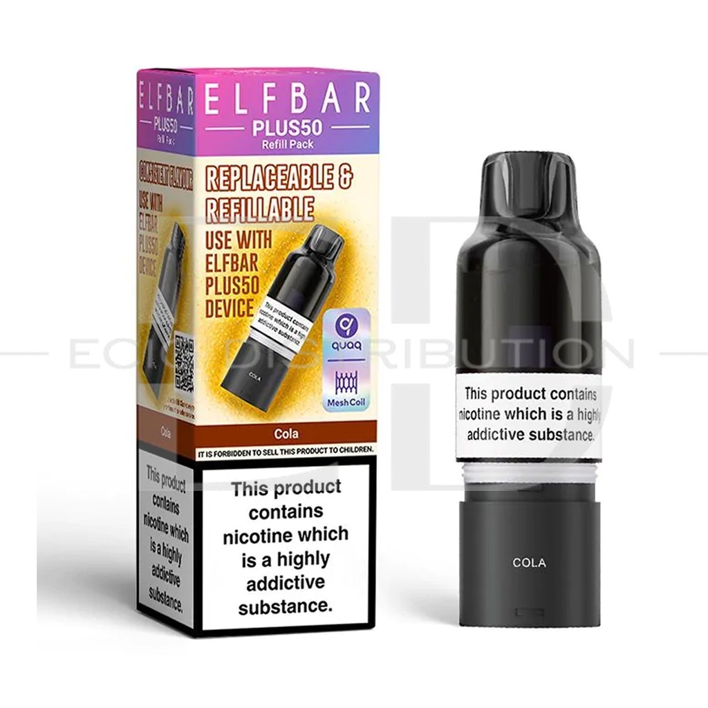 Elfbar Plus50 Refillable Pod - Cola