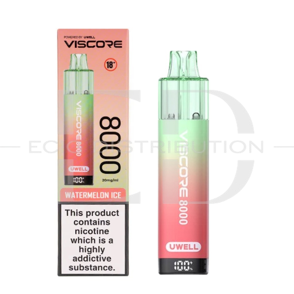 Uwell Viscore 8K Prefilled Pod - Watermelon Ice 20MG