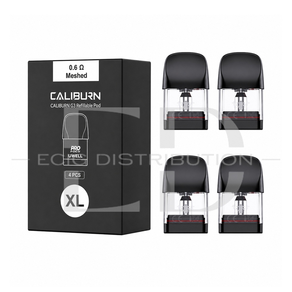 Uwell Caliburn G3 Refillable Pod 4Pcs/Pack - 0.6 Ohm ..