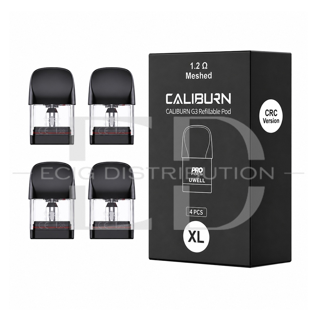 Uwell Caliburn G3 Refillable Pod 4Pcs/Pack - 1.2 Ohm XL