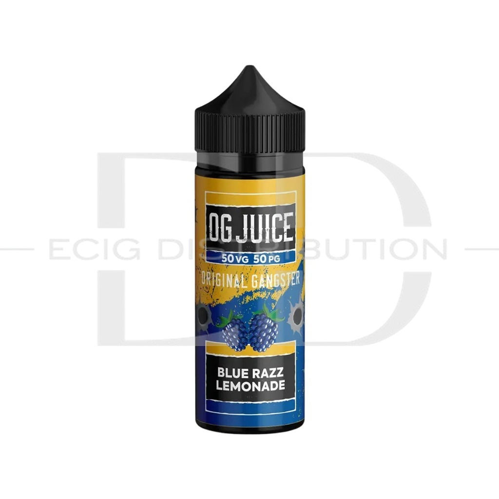 OG 100ML Shortfills 50/50 - Blue Razz Lemonade 0MG