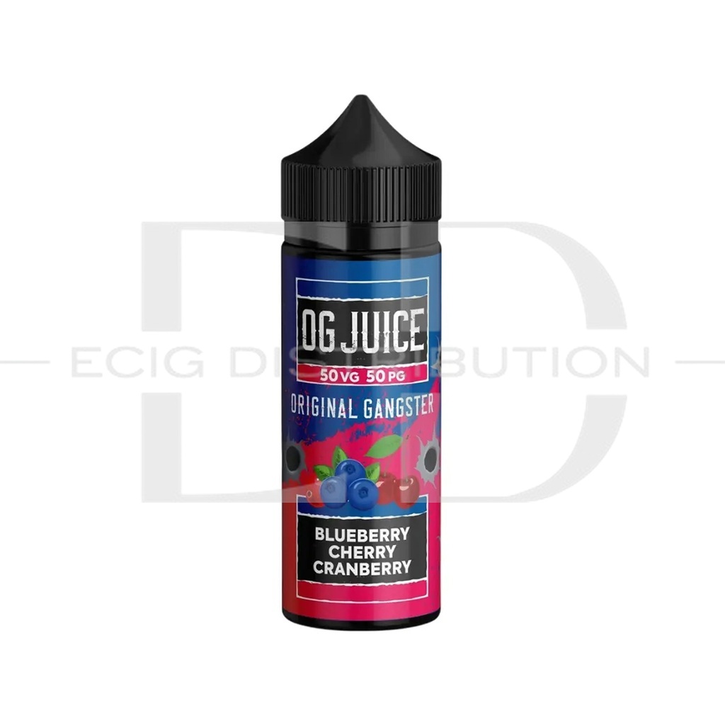 OG 100ML Shortfills 50/50 - Blueberry Cherry Cranberry 0MG