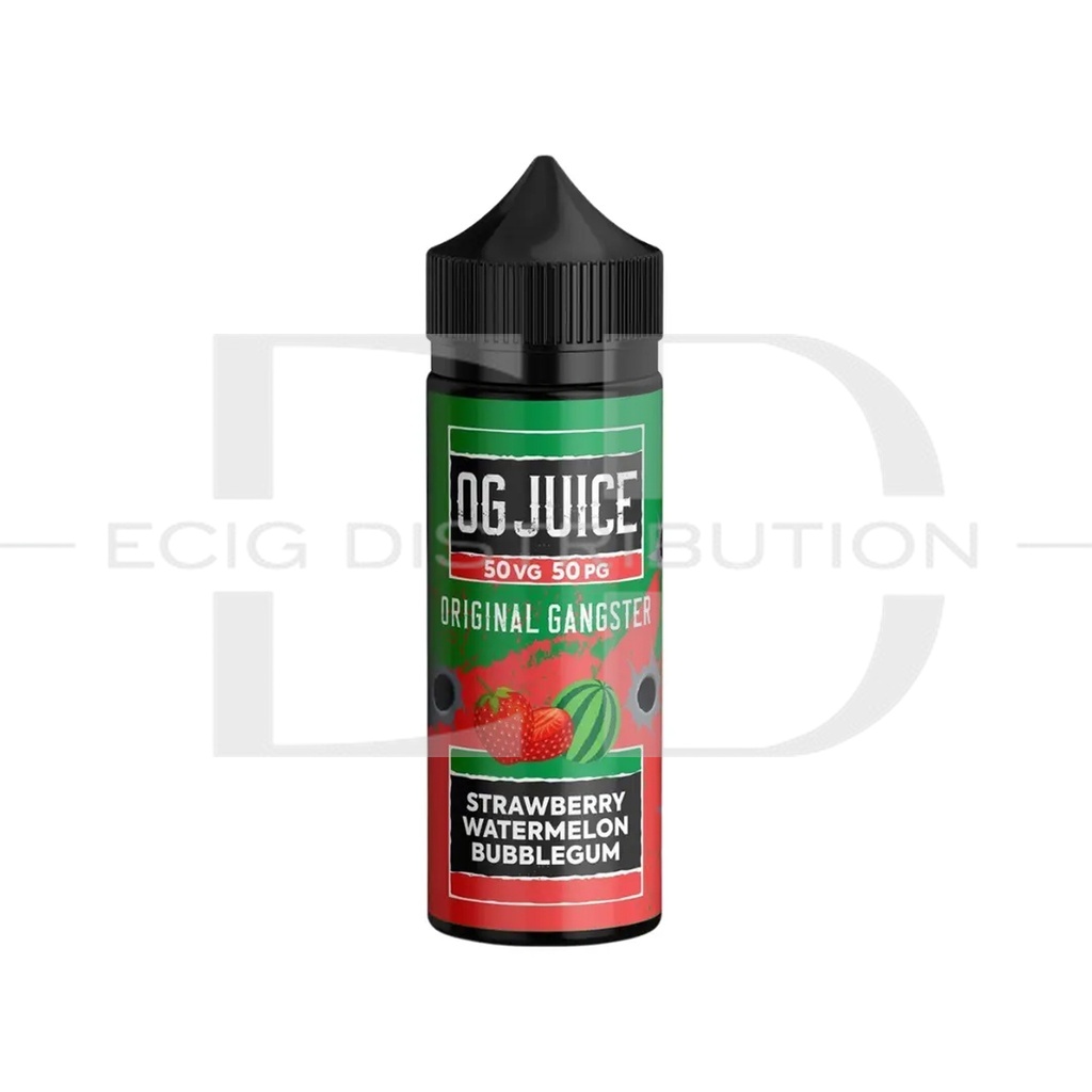 OG 100ML Shortfills 50/50 - Strawberry Watermelon Bubblegum 0MG