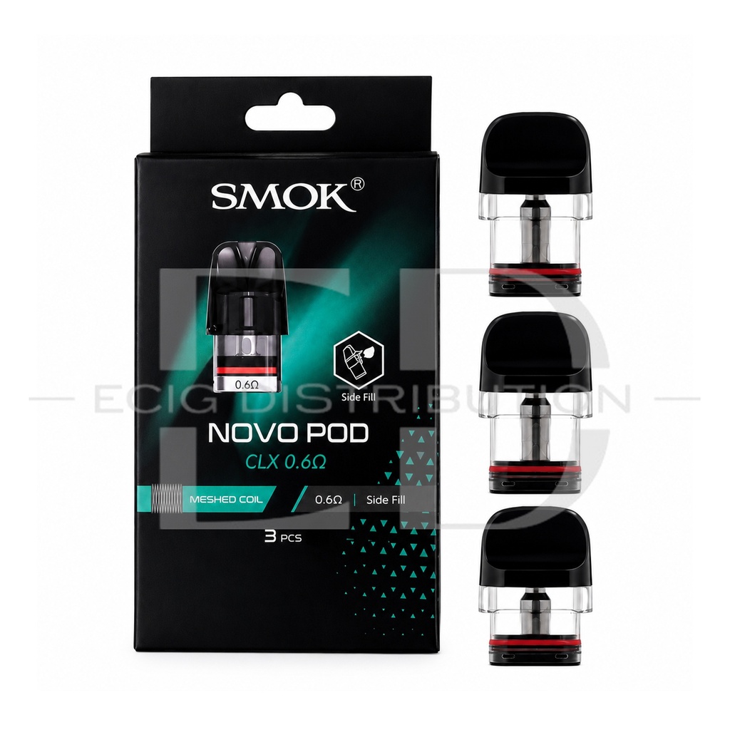 Smok Novo Clx Meshed Refillable Pod 3Pcs/Pack - 0.6 Ohm ..