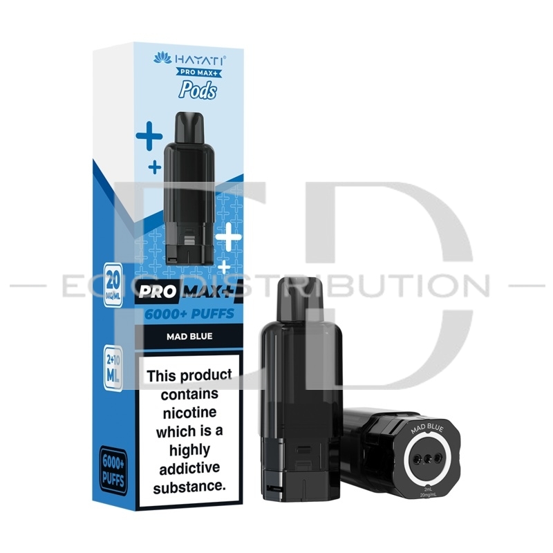 Hayati Pro Max+ Refillable Pod - Mad Blue 20MG