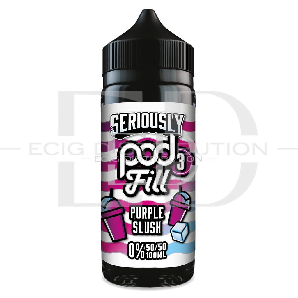 Doozy Seriously Pod Fill 3 100ML 50/50 - Purple Slush 0MG