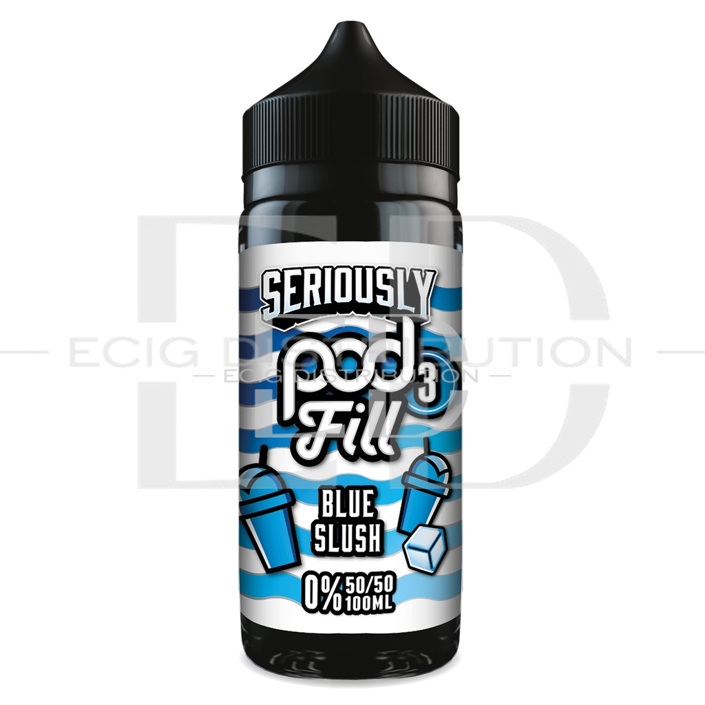 Doozy Seriously Pod Fill 3 100ML 50/50 - Blue Slush 0MG