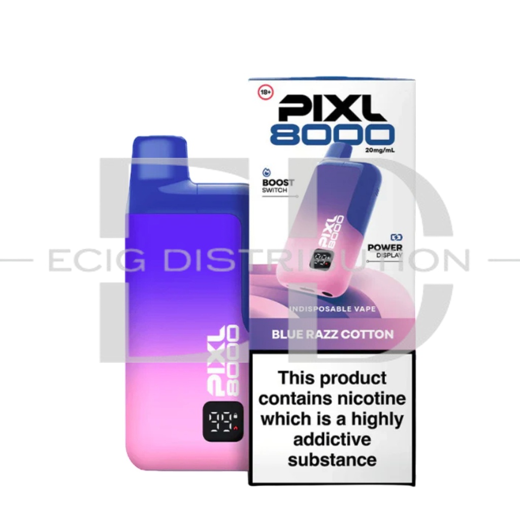 Pixl 8K Pod Kit - Blue Razz Cotton