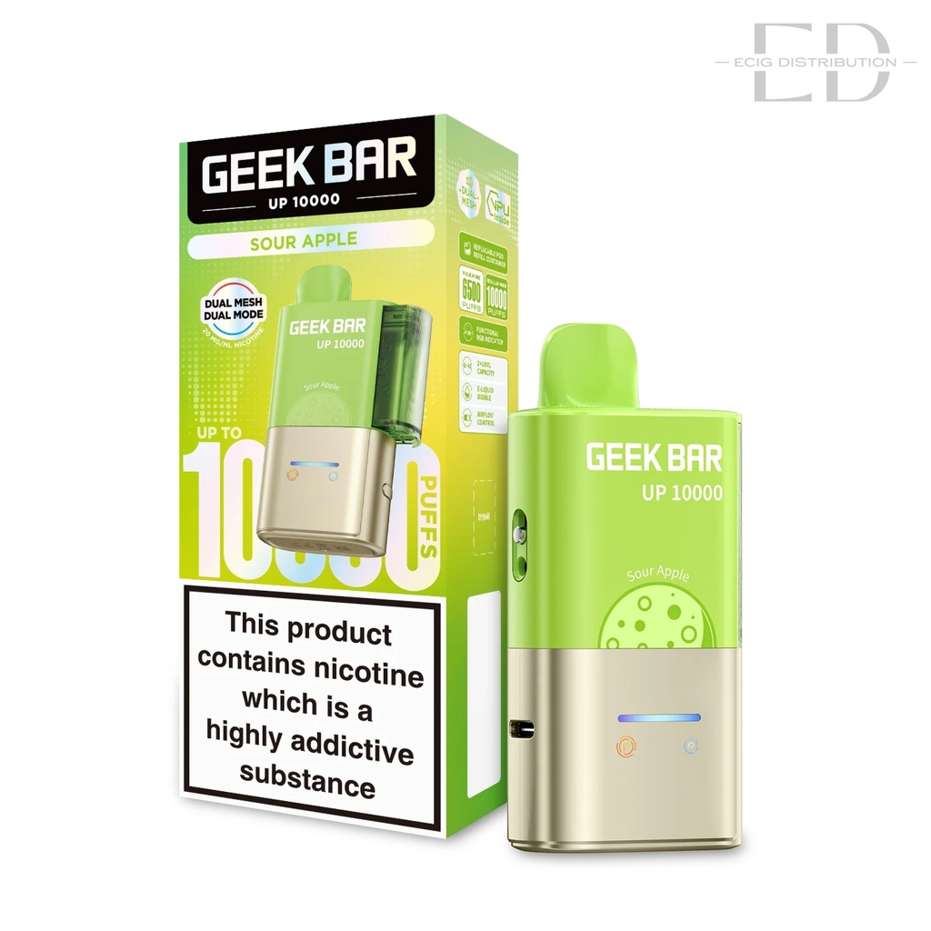 Geekbar UP 10K Pod Kit - Sour Apple 20MG