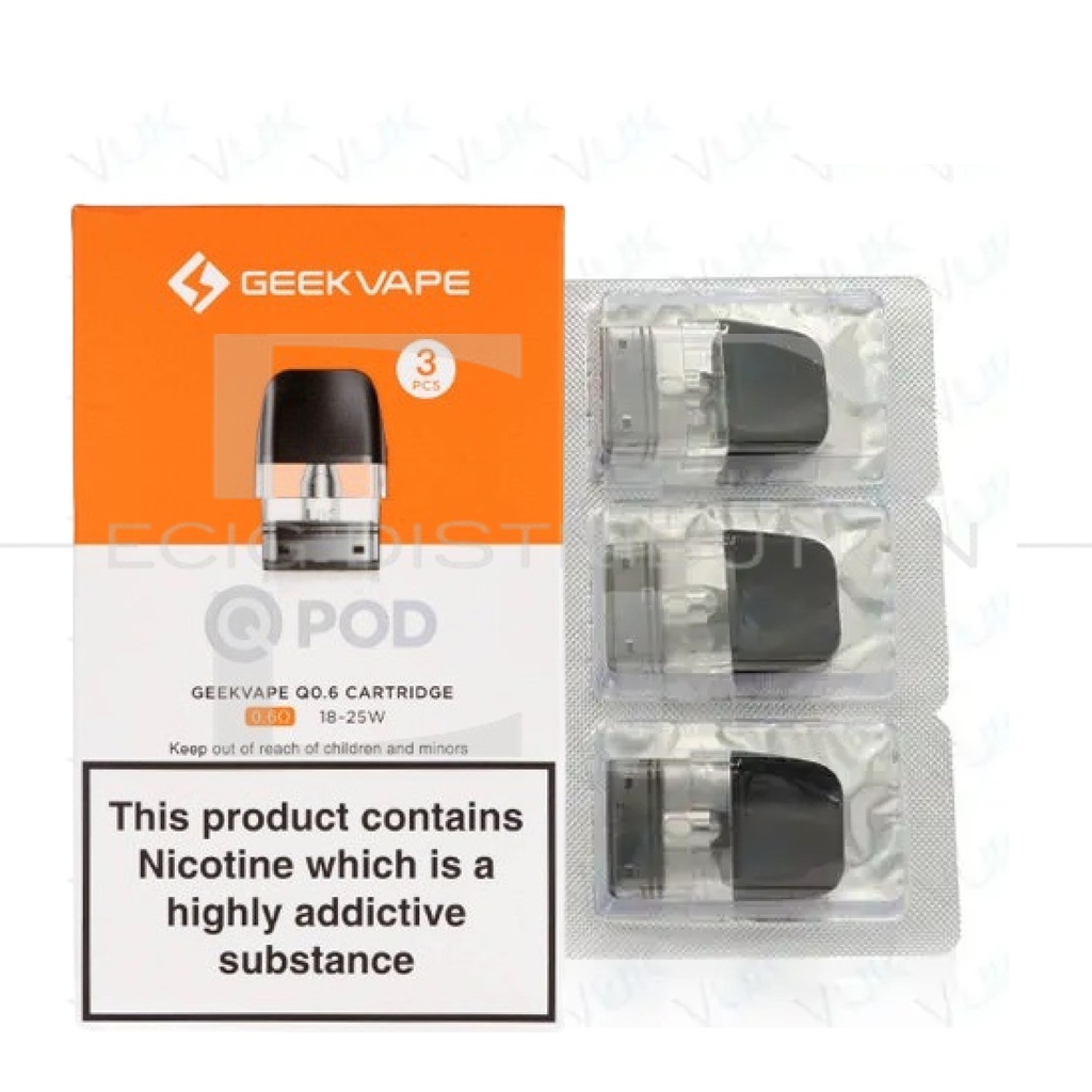 Geekvape Q Refillable Pod 3Pcs/Pack - 0.6 Ohm
