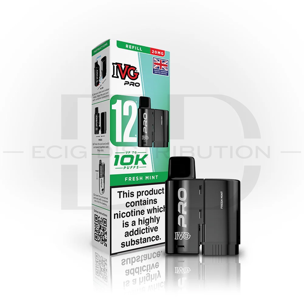 IVG Pro 12 Refillable Pod - Fresh Mint 20MG