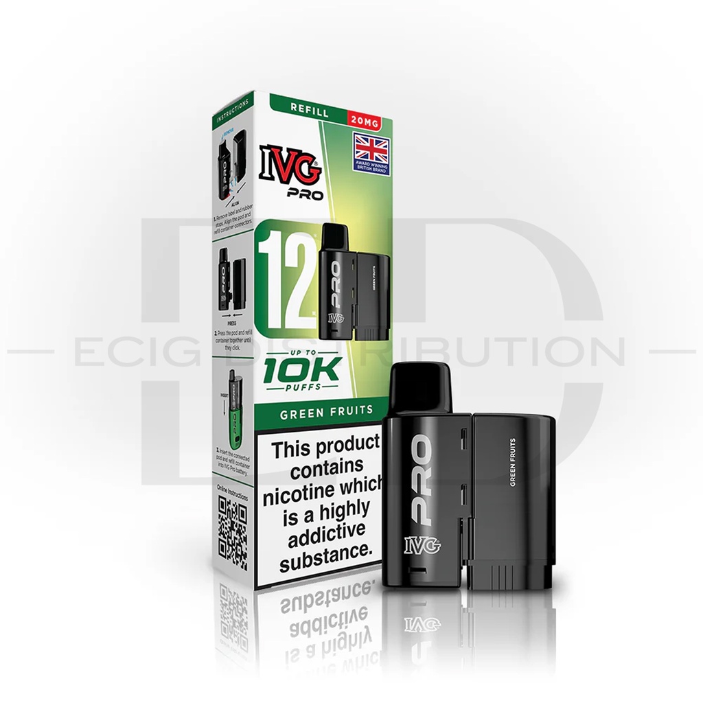 IVG Pro 12 Refillable Pod - Green Fruits 20MG